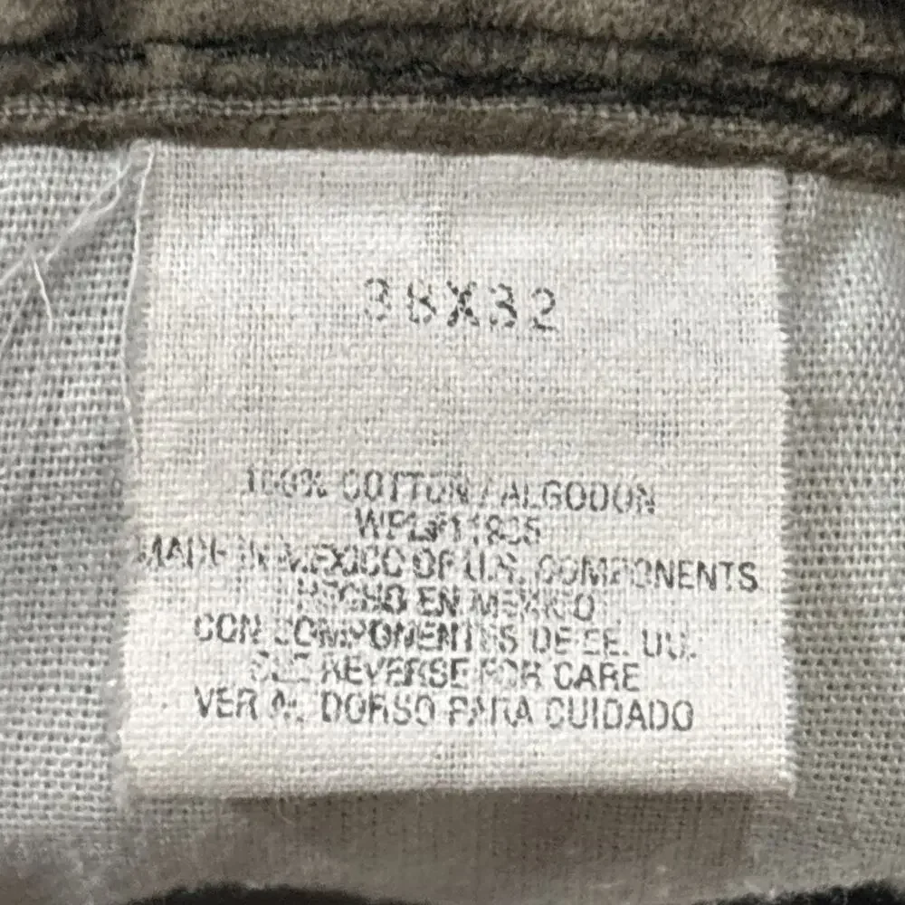 VTG Arizona Jean Co Double Knee Carpenter Corduroy Pants Skate Baggy 38X32 READ - Picture 4 of 13